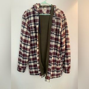 L.L. Bean. Insulated Flannel Jacket, Size Medium. Used Like New.